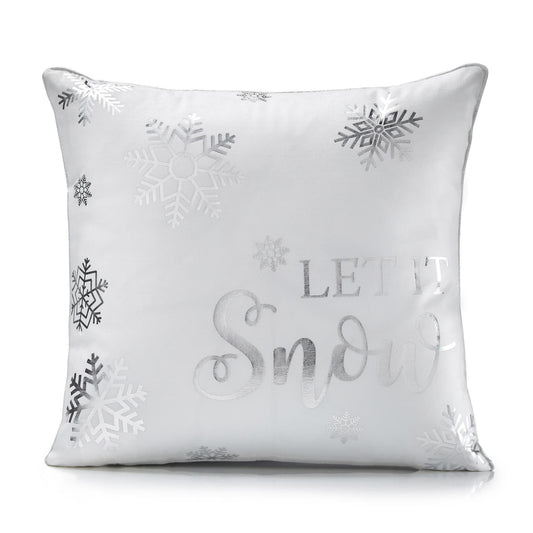 Alan Symonds Christmas Velvet Let It Snow Filled Cushion