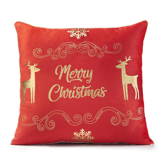 Alan Symonds Christmas Velvet Merry Christmas Filled Cushion