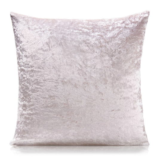 Alan Symonds Crushed Velvet Filled Cushion - Blush