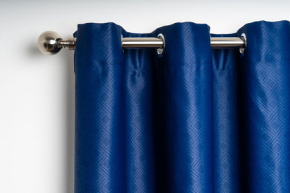 Alan Symonds Diamond Eyelet Curtains - Blue