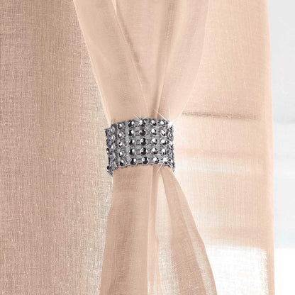 Alan Symonds Diana Eyelet Voile Panel - Blush