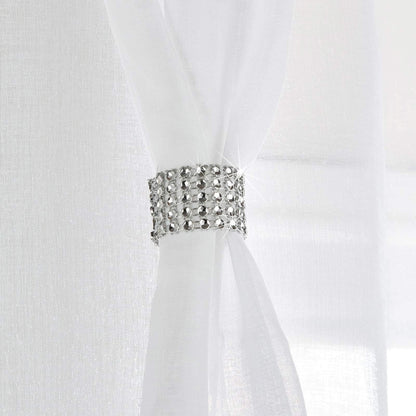 Alan Symonds Diana Eyelet Voile Panel - White