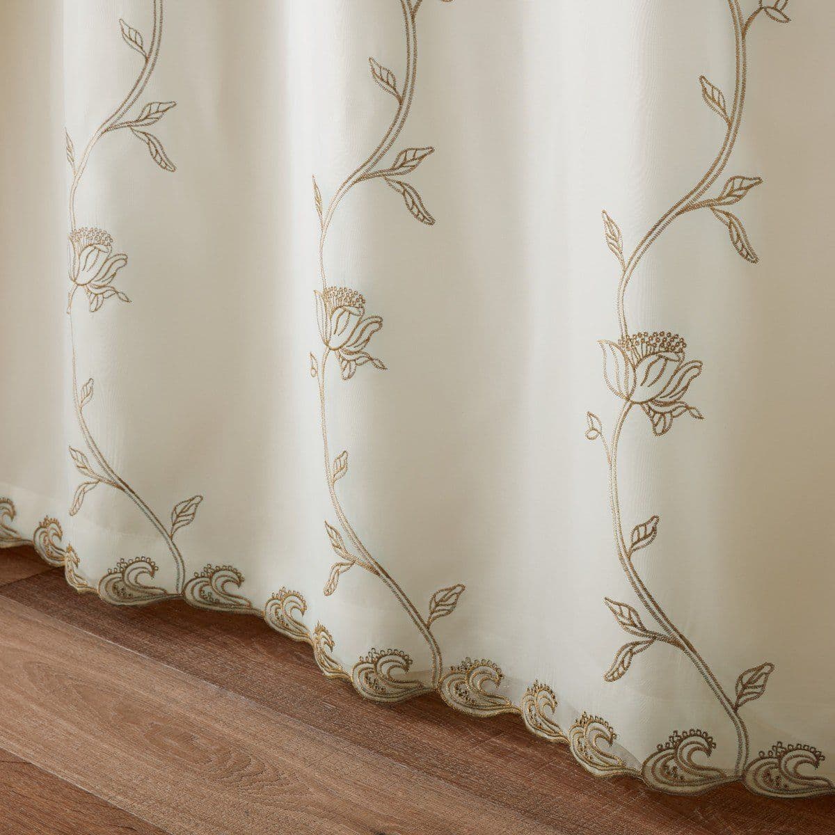 Alan Symonds Exeter Pencil Pleat Curtains - Latte