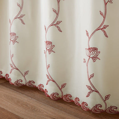 Alan Symonds Exeter Pencil Pleat Curtains - Red