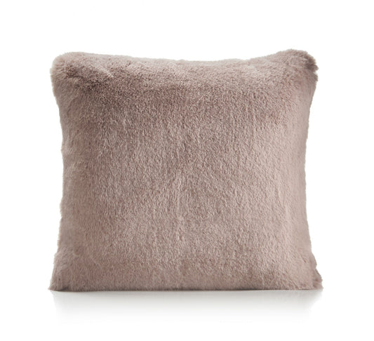 Alan Symonds Faux Rabbit Fur Filled Cushion - Blush