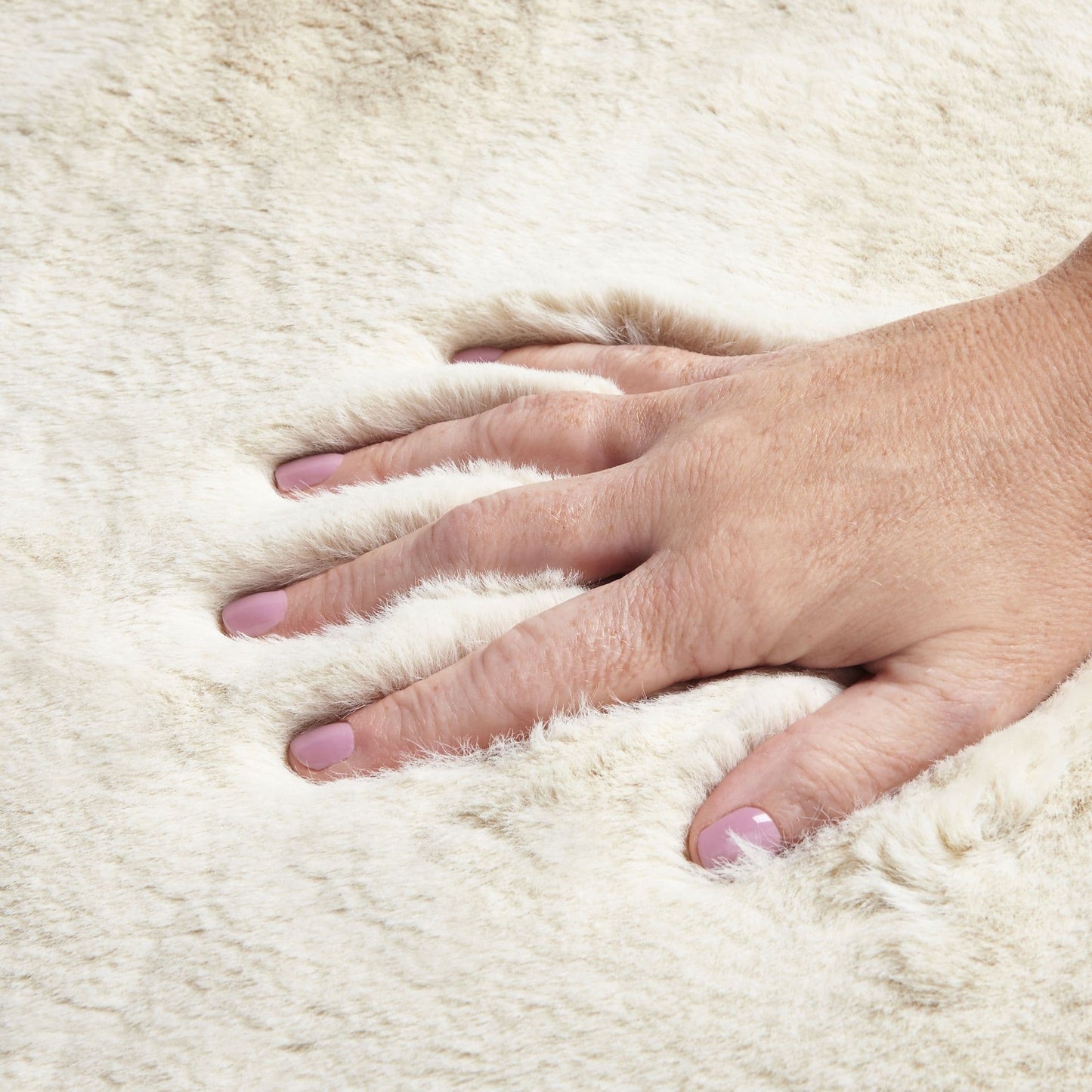 Alan Symonds Faux Rabbit Fur 2-Piece Bath Mat Set - Ivory