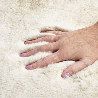 Alan Symonds Faux Rabbit Fur 2-Piece Bath Mat Set - Ivory