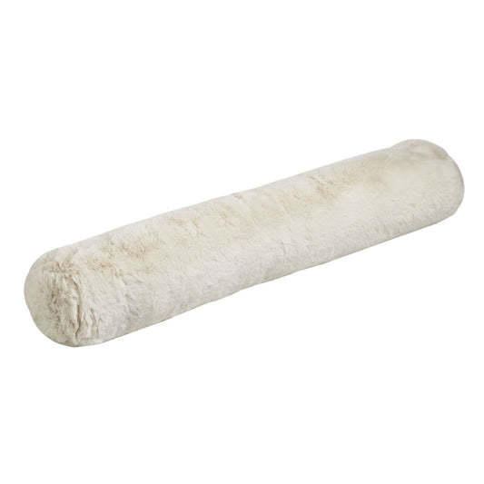 Alan Symonds Faux Rabbit Fur Filled Draught Excluder - Ivory