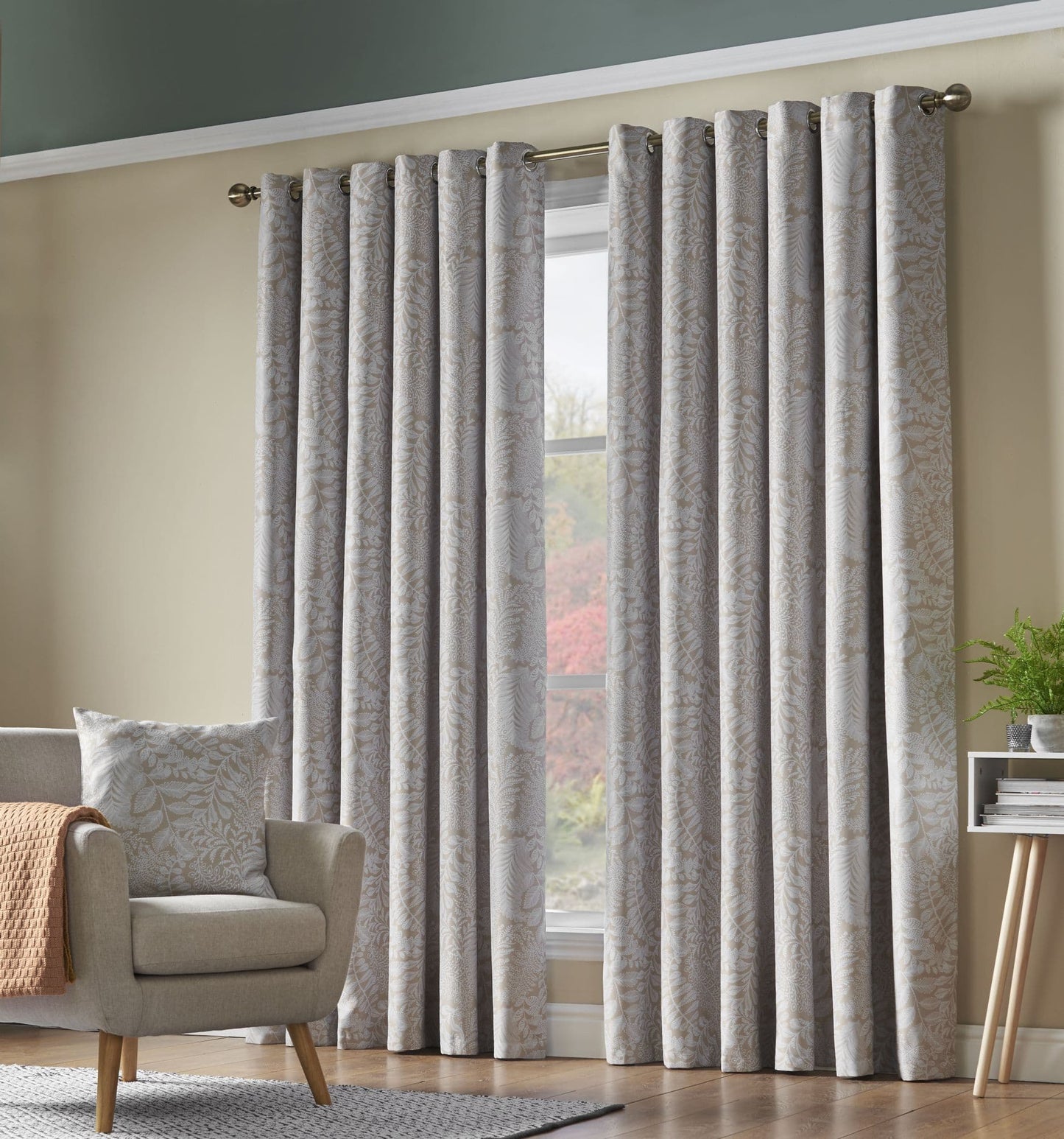 Alan Symonds Ferndown Eyelet Curtains - Cream