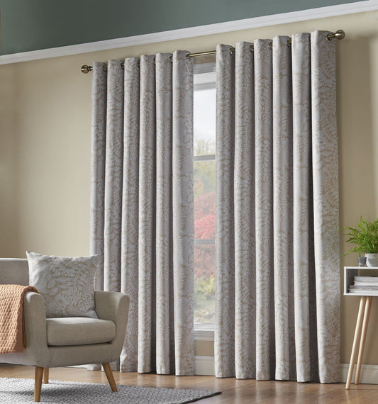 Alan Symonds Ferndown Eyelet Curtains - Cream