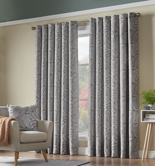 Alan Symonds Ferndown Eyelet Curtains - Latte