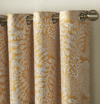Alan Symonds Ferndown Eyelet Curtains - Ochre