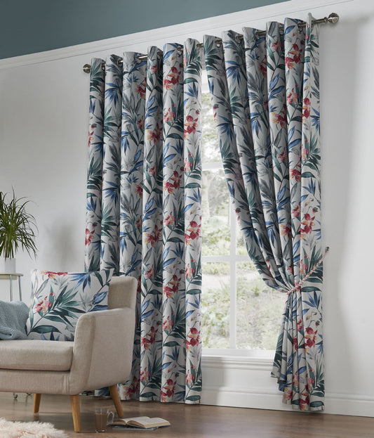 Alan Symonds Florida Eyelet Curtains - Fuschia