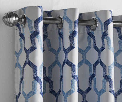 Alan Symonds Georgia Eyelet Curtains - Blue