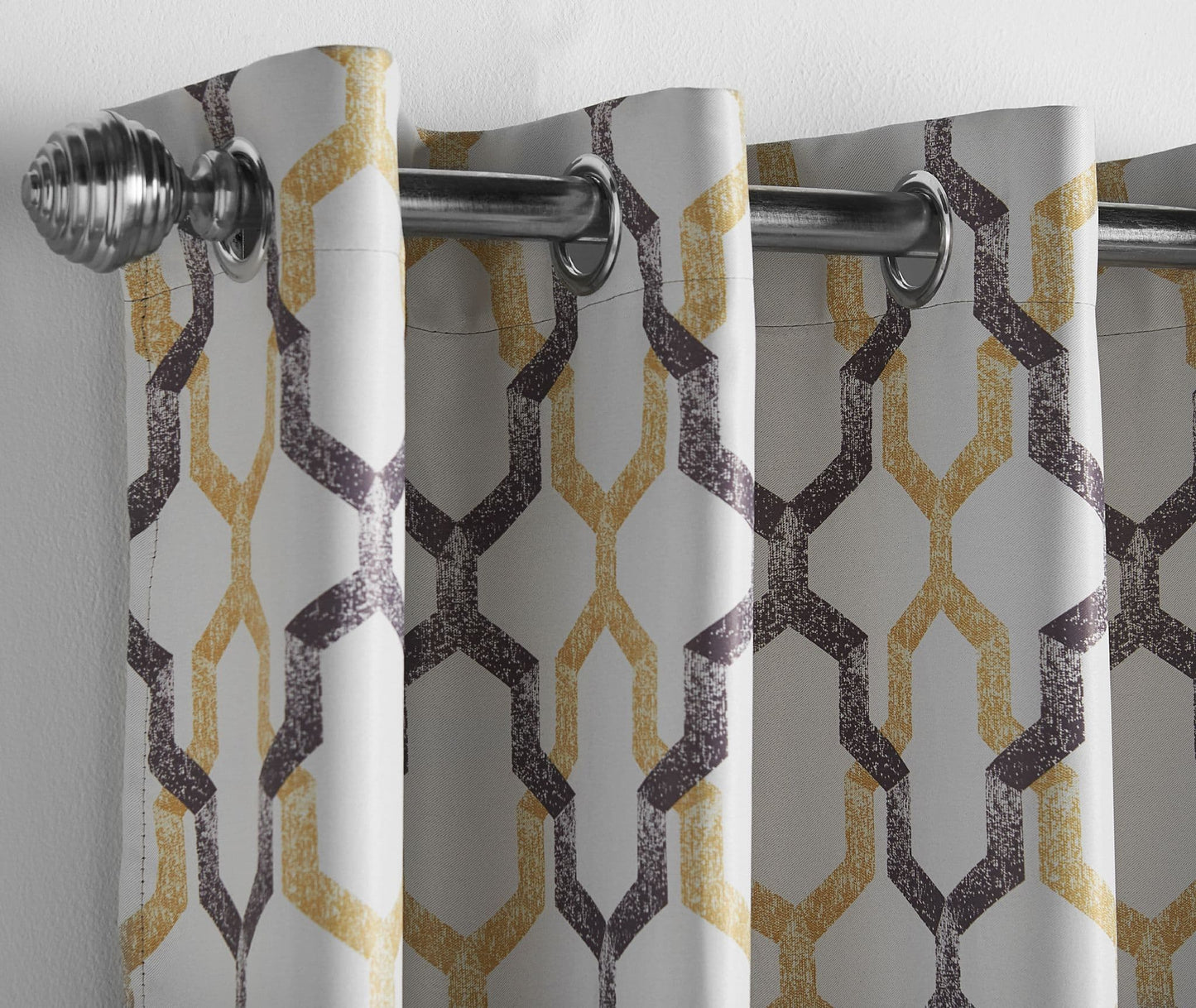 Alan Symonds Georgia Eyelet Curtains - Ochre