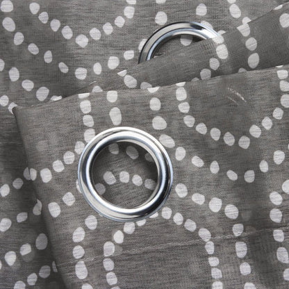 Alan Symonds Helena Eyelet Voile Curtains - Grey