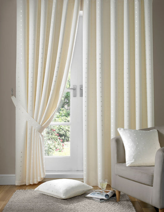 Alan Symonds Madison Pencil Pleat Curtains - Cream
