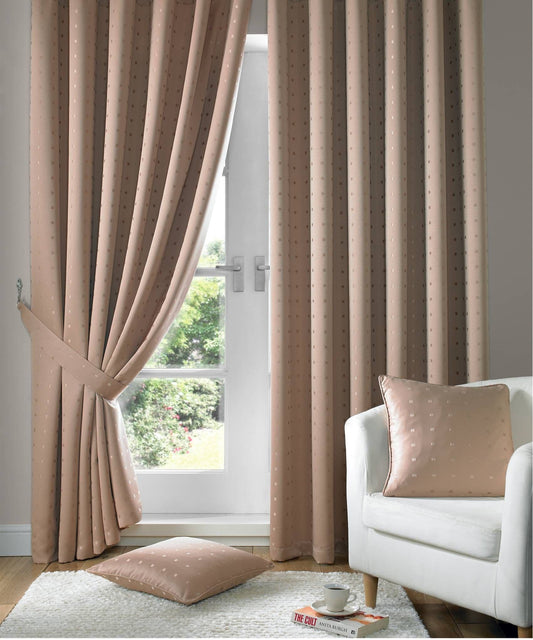 Alan Symonds Madison Pencil Pleat Curtains - Latte
