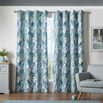 Alan Symonds Malay Eyelet Curtains - Green