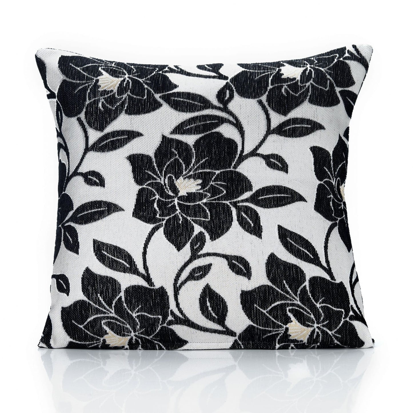 Alan Symonds Peony Filled Cushion - Black