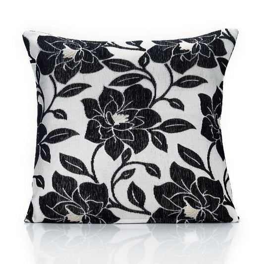 Alan Symonds Peony Filled Cushion - Black