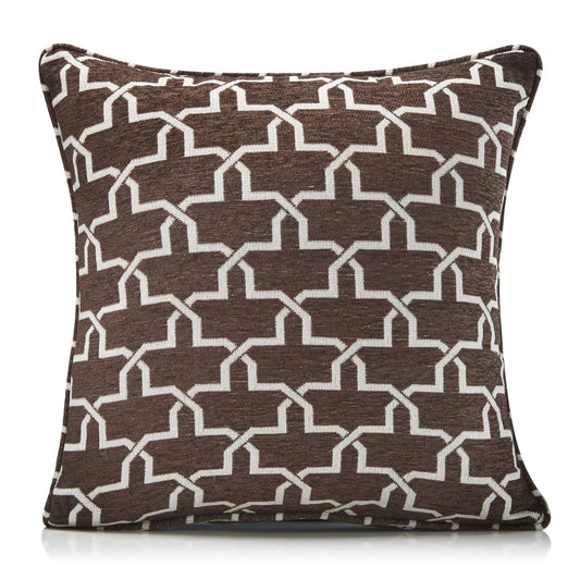 Alan Symonds Petra Filled Cushion - Chocolate