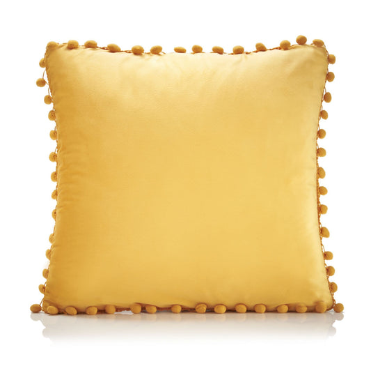 Alan Symonds Poms Filled Cushion - Ochre