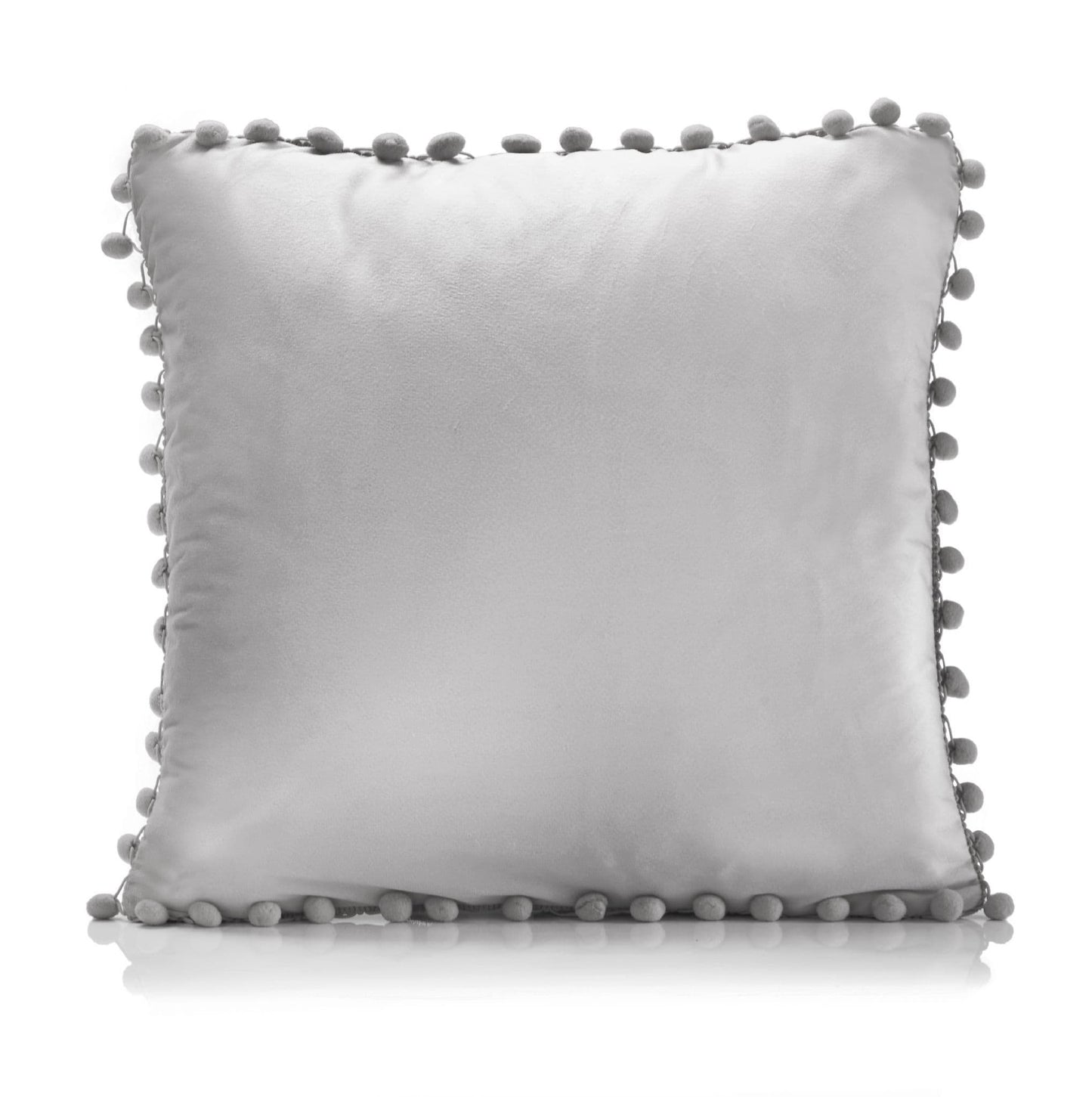 Alan Symonds Poms Filled Cushion - Silver