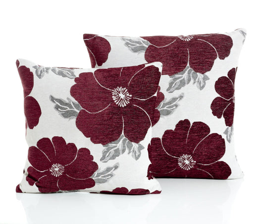 Alan Symonds Poppy Filled Cushion - Aubergine