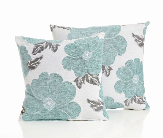 Alan Symonds Poppy Filled Cushion - Blue