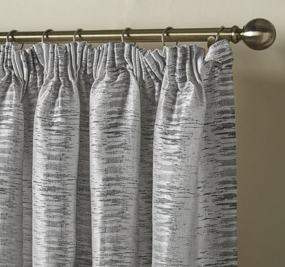 Alan Symonds Reflections Pencil Pleat Curtains - Silver