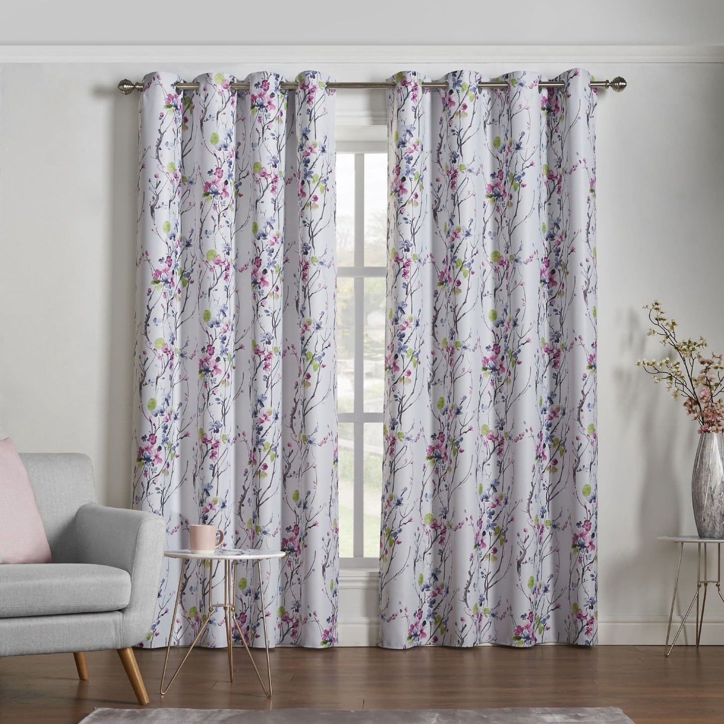 Alan Symonds Sakura Eyelet Curtains