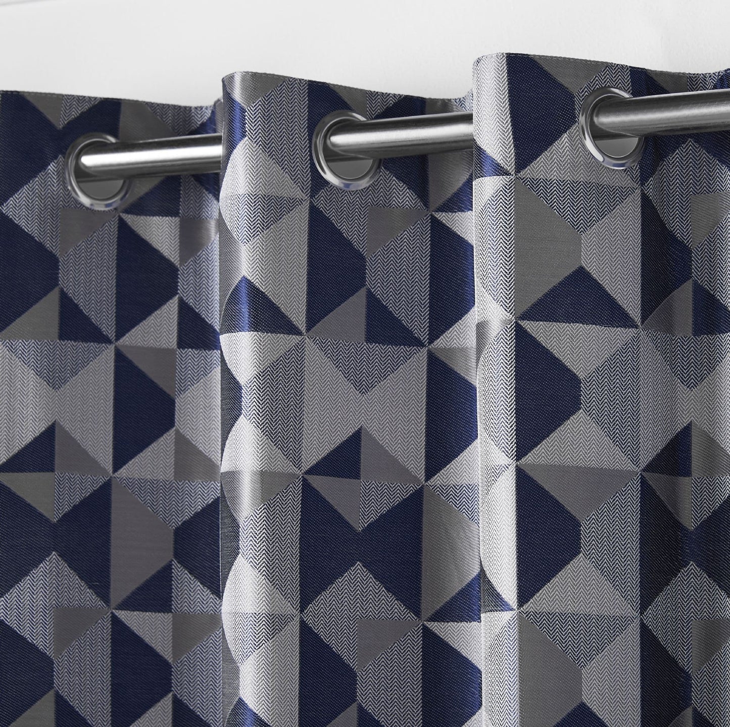 Alan Symonds Skandi Eyelet Curtains - Navy