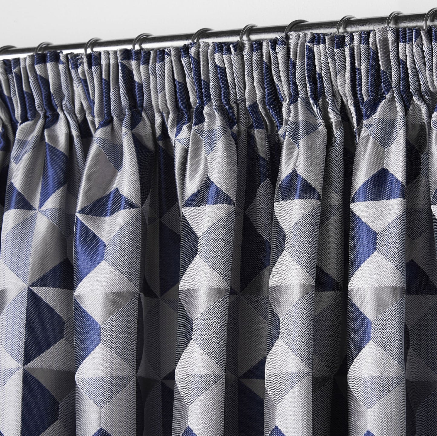 Alan Symonds Skandi Pencil Pleat Curtains - Navy