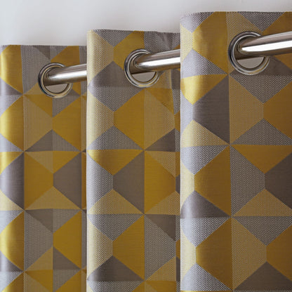 Alan Symonds Skandi Eyelet Curtains - Ochre