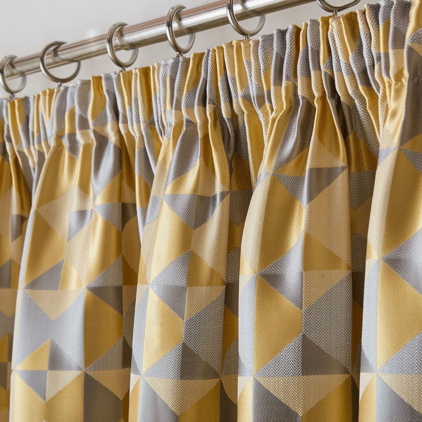 Alan Symonds Skandi Pencil Pleat Curtains - Ochre