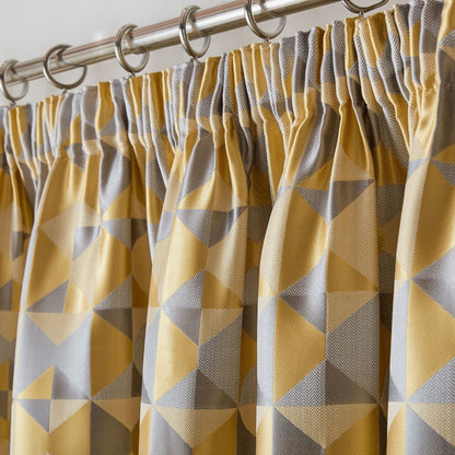 Alan Symonds Skandi Pencil Pleat Curtains - Ochre