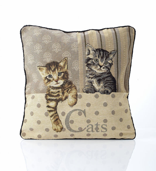 Alan Symonds Tapestry Filled Cushion - Cats