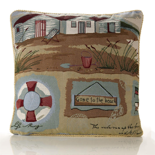 Alan Symonds Tapestry Filled Cushion - Gone To The Beach