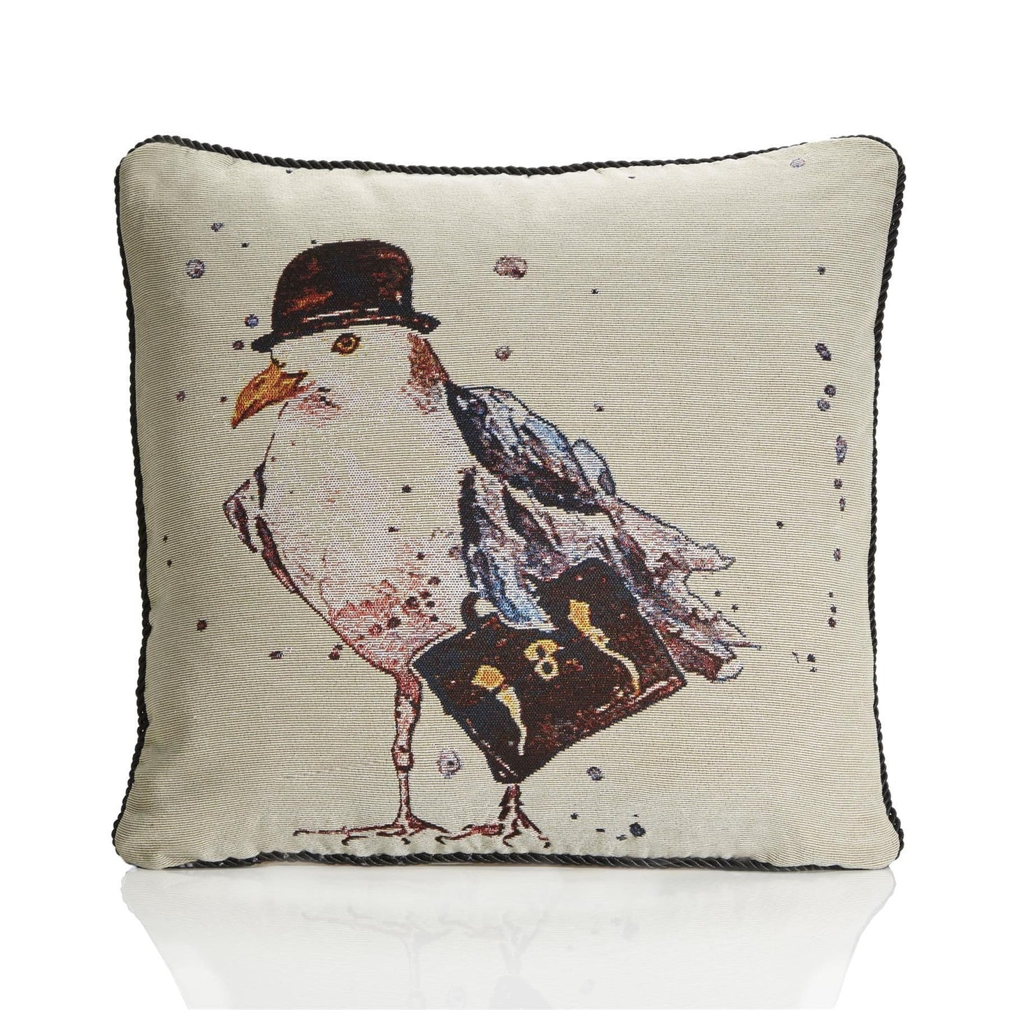 Alan Symonds Tapestry Filled Cushion - Mr Gull