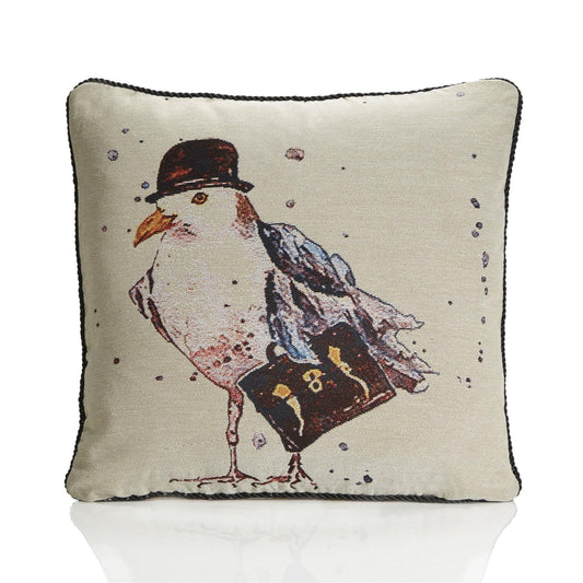 Alan Symonds Tapestry Filled Cushion - Mr Gull