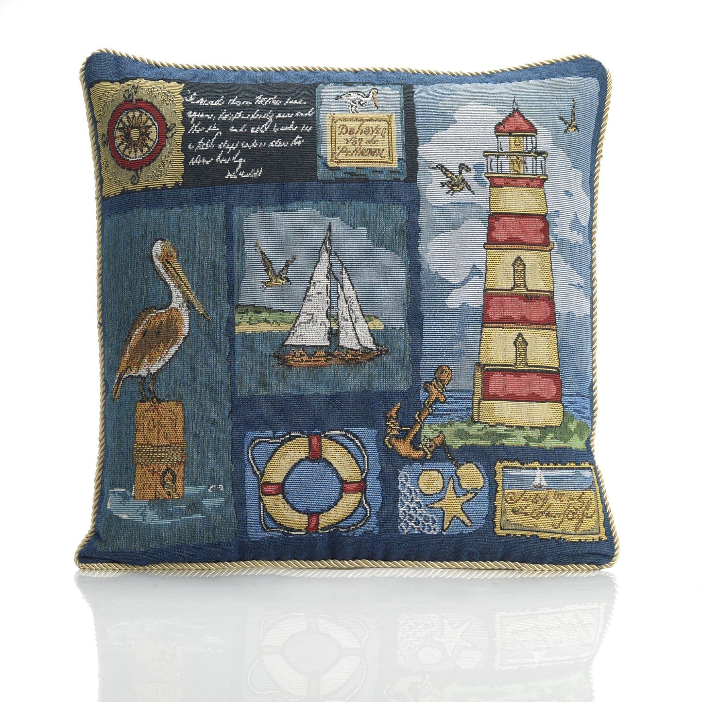 Alan Symonds Tapestry Filled Cushion - Pelican