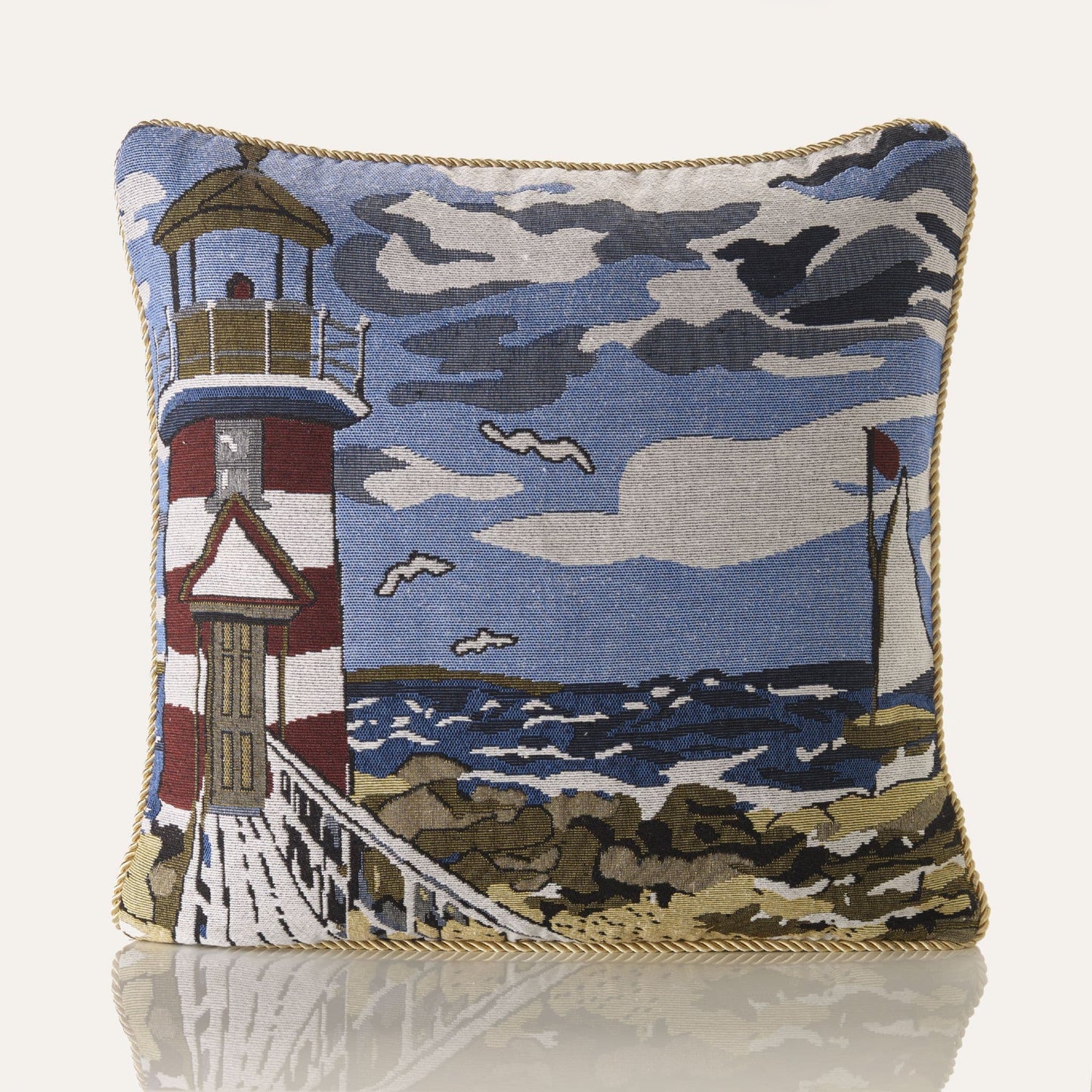 Alan Symonds Tapestry Filled Cushion - Seascape