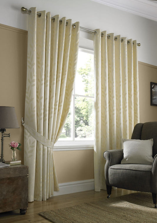 Alan Symonds Tivoli Eyelet Curtains - Cream