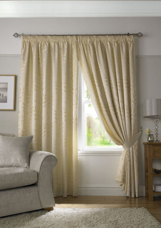 Alan Symonds Tivoli Pencil Pleat Curtains - Cream