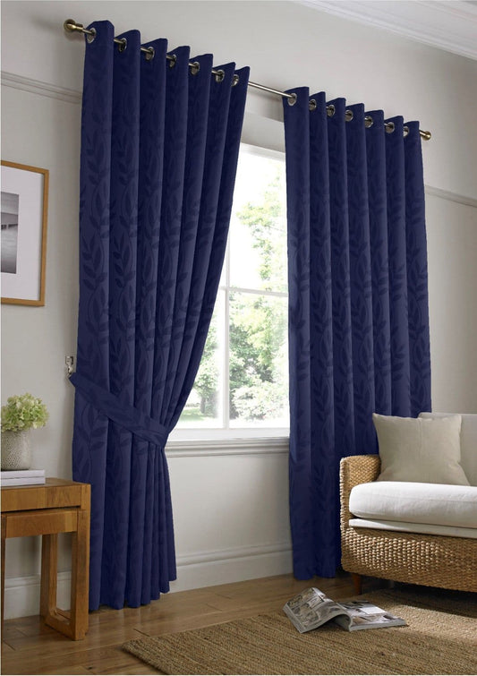 Alan Symonds Tivoli Eyelet Curtains - Navy