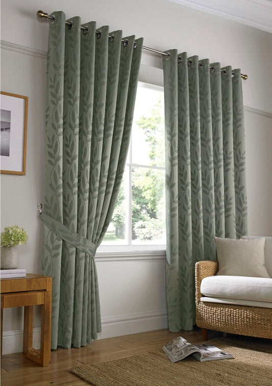 Alan Symonds Tivoli Eyelet Curtains - Sage