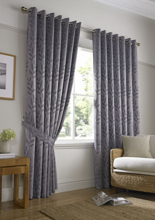 Alan Symonds Tivoli Eyelet Curtains - Silver