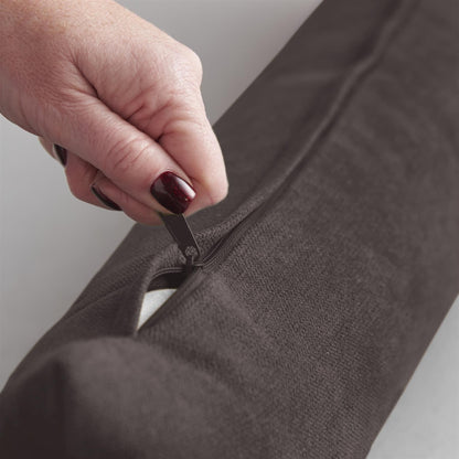 Alan Symonds Velvet Chenille Filled Draught Excluder - Chocolate