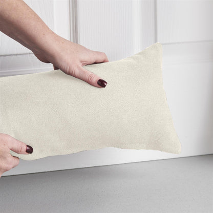 Alan Symonds Velvet Chenille Filled Draught Excluder - Cream